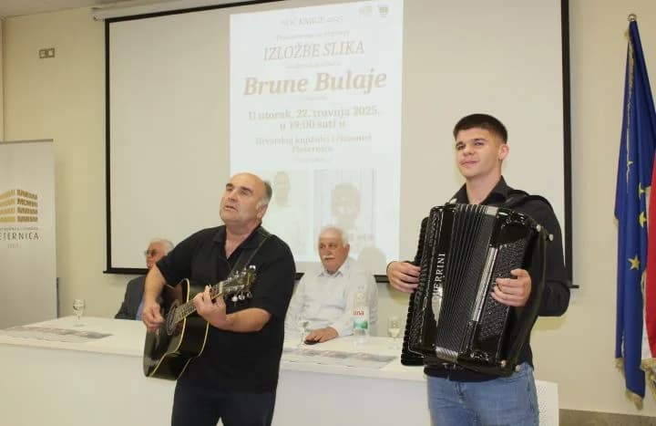 U PLETERNICI UZ „NOĆ KNJIGE“: Otvorena izložba slika „Ramski vez” akademskog slikara Brune Bulaje iz Zagreba