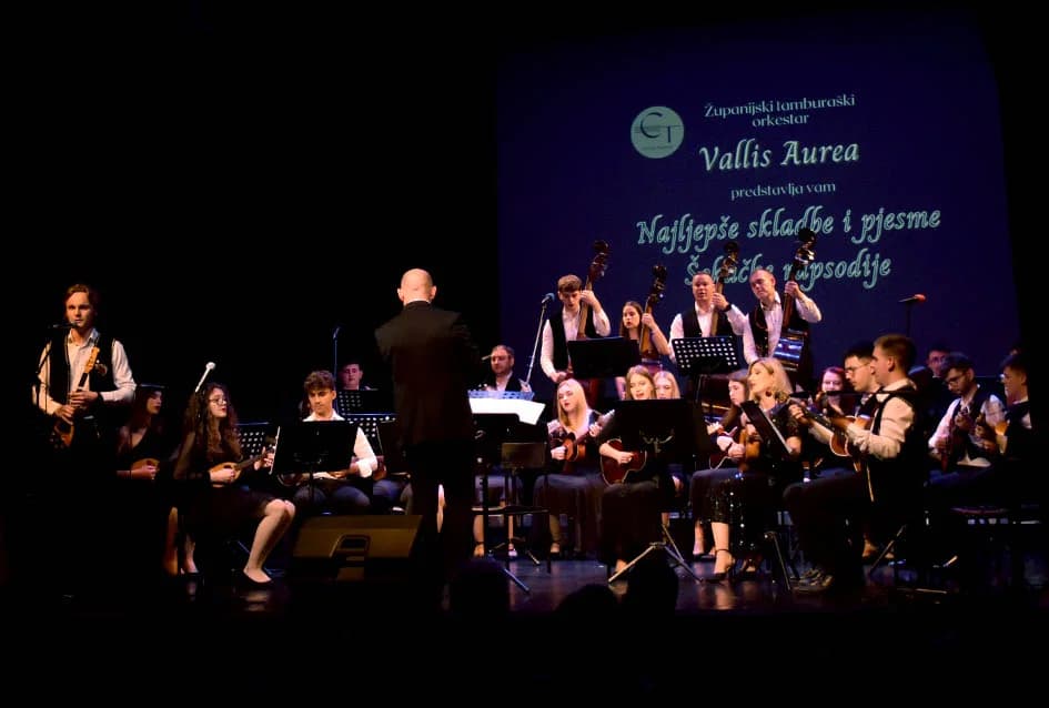 Koncert Županijskog tamburaškog orkestra „Vallis Aurea“ iz Požege:“ Prenose ljubav prema tamburi i tradiciji“