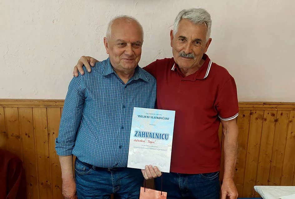 Raseljeni Vlatkovčani se ponovo okupili u rodnom kraju – zahvalnica Daliboru Bardaču, čaglinskom načelniku