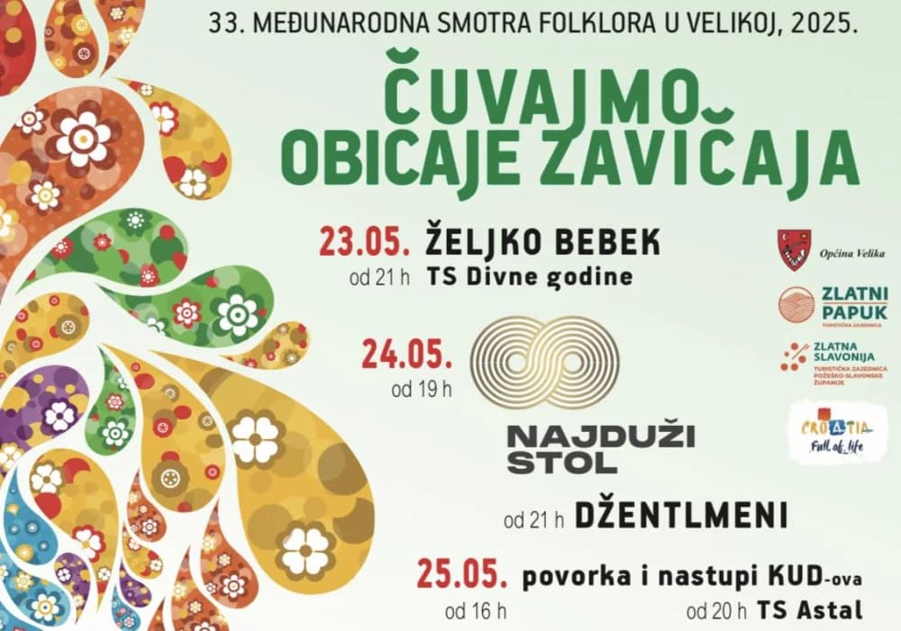 Sve je spremno za trodnevnu manifestaciju ʼČuvajmo običaje zavičajaʼ u Velikoj