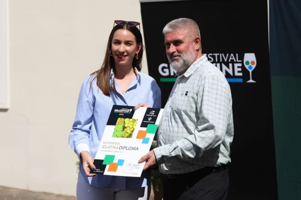 Dodijeljena šampionska priznanja za vrhunska vina u sklopu Festivala graševine 2025.: Šampion berbe 2024. za suha vina – Kutjevo d.d.