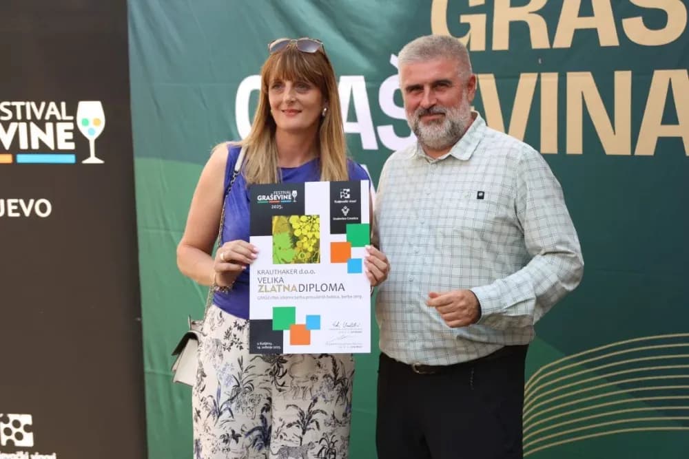 Dodijeljena šampionska priznanja za vrhunska vina u sklopu Festivala graševine 2025.: Šampion berbe 2024. za suha vina – Kutjevo d.d.