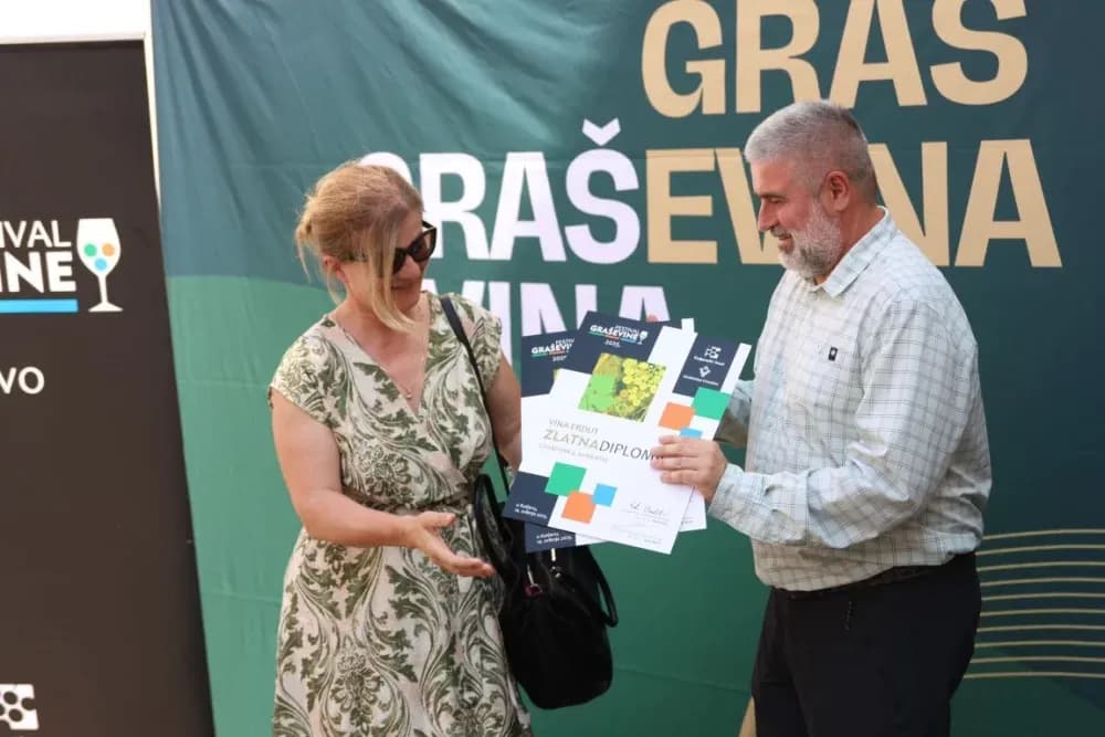 Dodijeljena šampionska priznanja za vrhunska vina u sklopu Festivala graševine 2025.: Šampion berbe 2024. za suha vina – Kutjevo d.d.