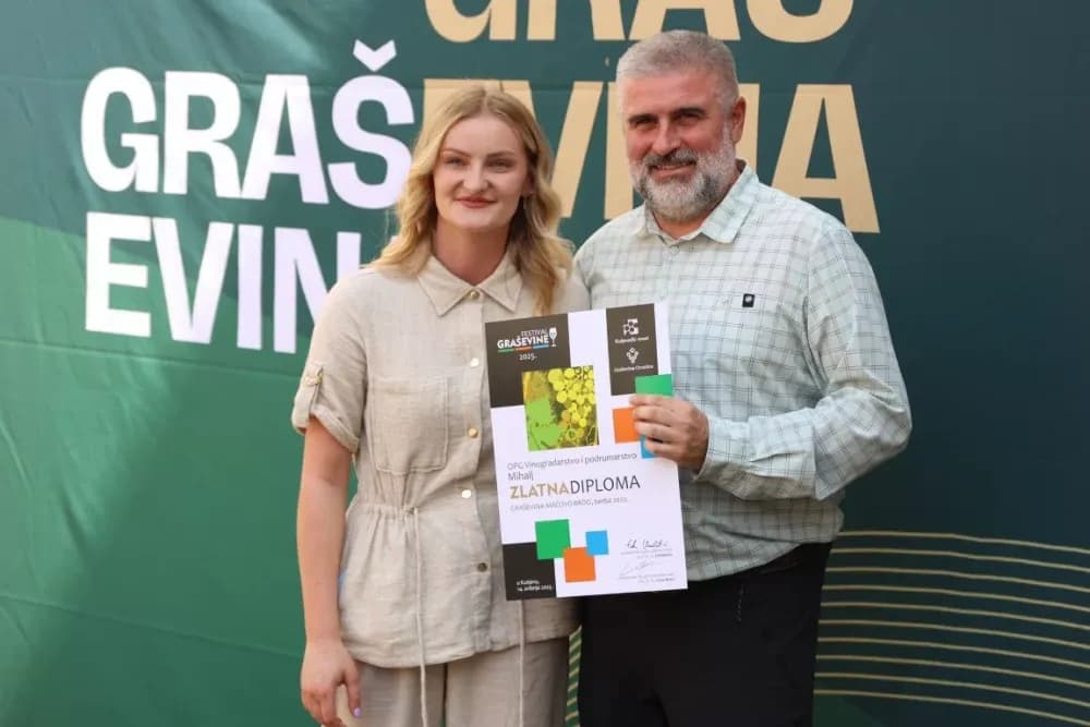 Dodijeljena šampionska priznanja za vrhunska vina u sklopu Festivala graševine 2025.: Šampion berbe 2024. za suha vina – Kutjevo d.d.