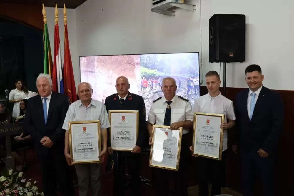 Godišnje nagrade Općine Kaptol primili Zdravko Sadilek, Lovro Vidić, Jelenko Topić i DVD Doljanovci