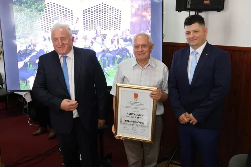 Godišnje nagrade Općine Kaptol primili Zdravko Sadilek, Lovro Vidić, Jelenko Topić i DVD Doljanovci