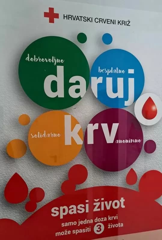 APEL GRAĐANIMA - Darujte krv, u cijeloj Hrvatskoj nedostaje krvi svih krvnih grupa