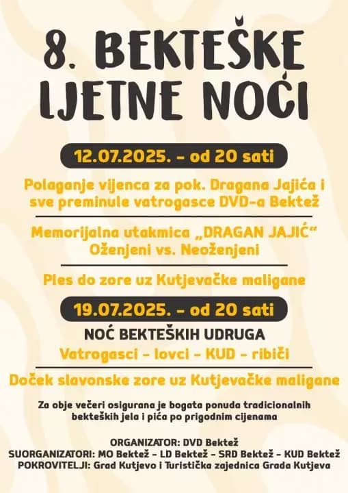 [NAJAVA] 8. Bekteške ljetne noći