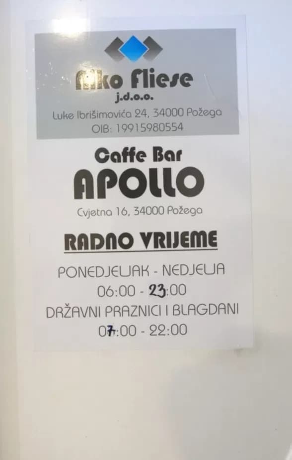 Nova požeška tržnica dobila kafić po menu Apollo