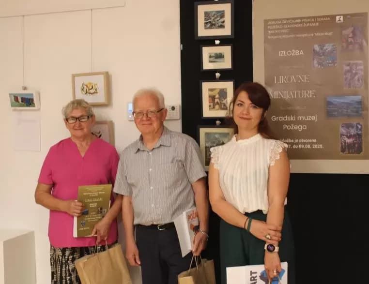GRADSKI MUZEJ U POŽEGI:  Otvorena izložba likovnih minijatura sa 96 radova od 58 autora
