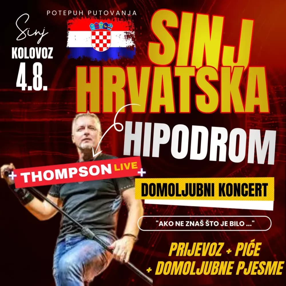 Iz Požege autobusi voze na Thompsonov koncert u Sinj