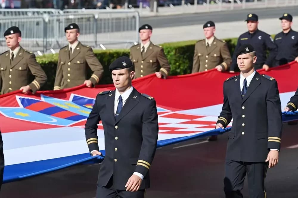 Trenkovi panduri treći put na Vojnom mimohodu