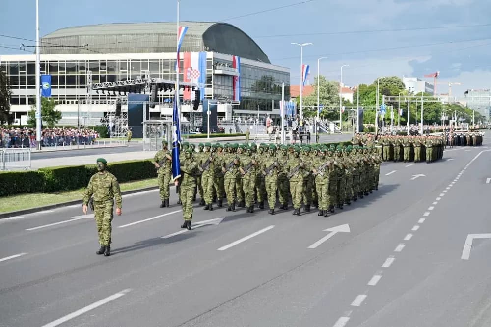 Trenkovi panduri treći put na Vojnom mimohodu