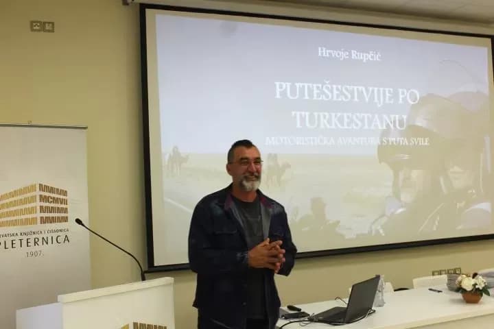 PROJEKT „ČETVRT KNJIGE“ PLETERNIČKE KNJIŽNICE: Hrvoje Rupčić predstavio knjigu ʼʼPutešestvije po Turkestanuʼʼ