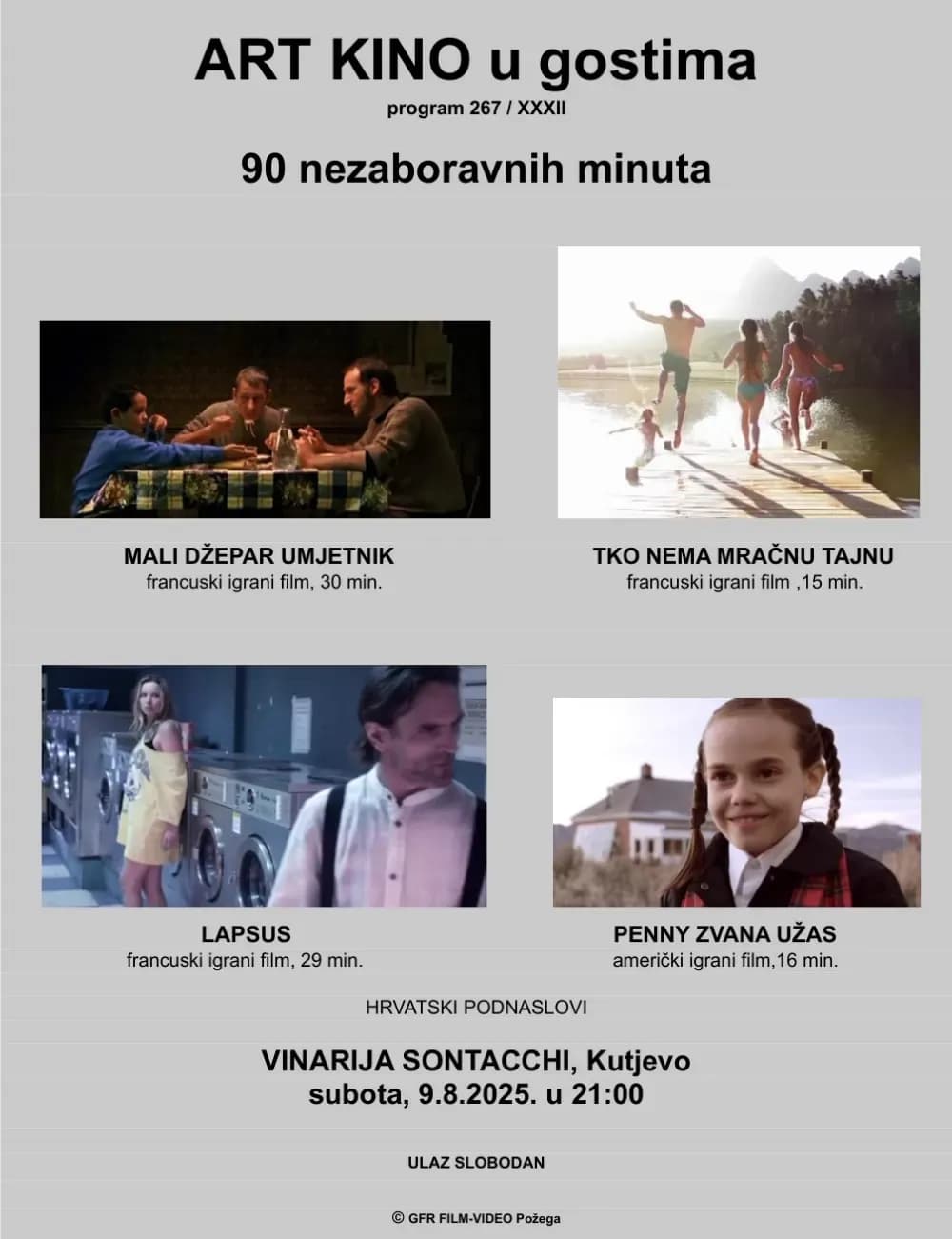 Kutjevčani mogu pogledati nagrađene filmove sa festivala