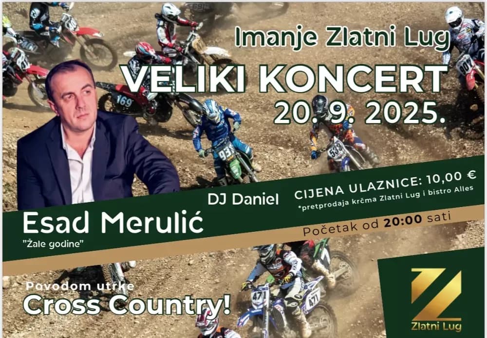 Zlatni Lug ovog vikenda ima adrenalinske utrke i koncert Esada Merulića