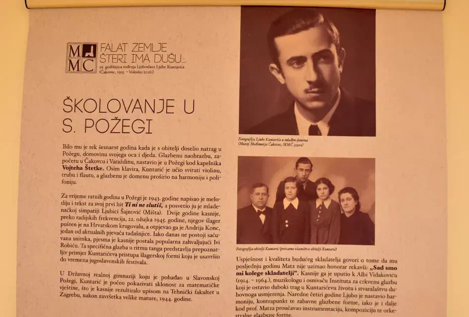 Izložba u počast proslavljenog hrvatskog glazbenika Ljuboslava Ljube Kuntarića