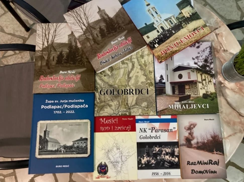 Umirovljenik požeških korijena Đuro Mesić napisao niz knjiga ponajviše o požeškom i ličkom kraju