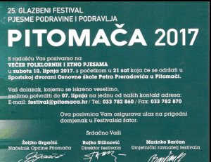 „PJESME PODRAVINE I PODRAVLJA 2017.“: Nema izvođača iz požeškog kraja osim nekoliko svirača, ali se izvodi tekst Požežanina Branimir Mikića