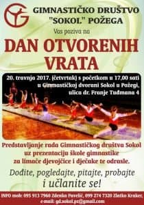 Gimnastičko društvo Sokol poziva na Dan otvorenih vrata