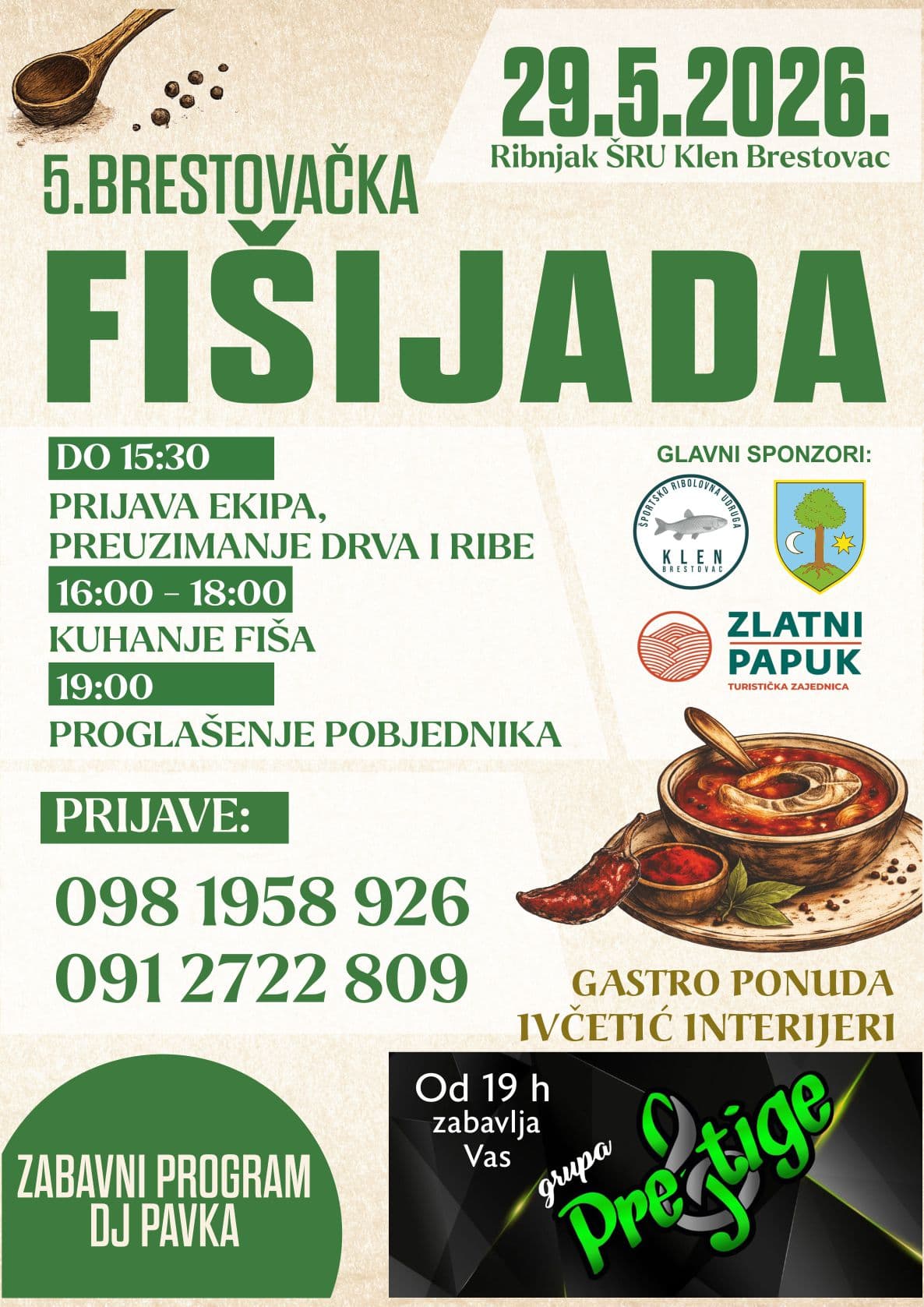 Brestovačka fišijada ponovno okuplja ljubitelje fiša i dobre zabave