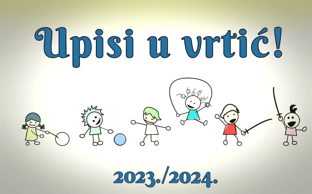 Javna objava upisa djece u programe predškolskog odgoja i obrazovanja za pedagošku godinu 2023./2024. na području grada Požege