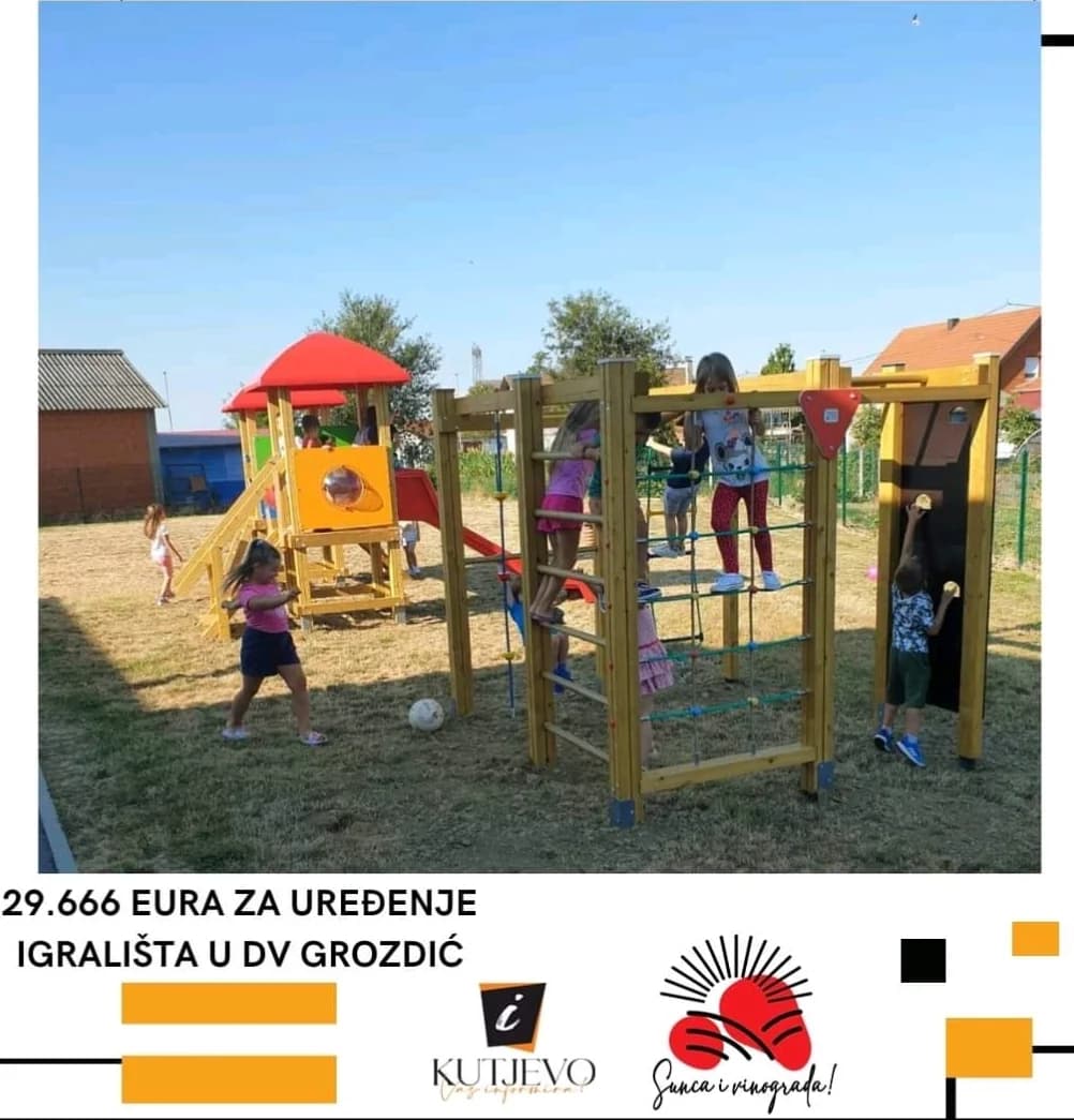 Gradu Kutjevu odobreno gotovo 30 tisuća eura za nastavak uređenja dječjeg igrališta u Dječjem vrtiću