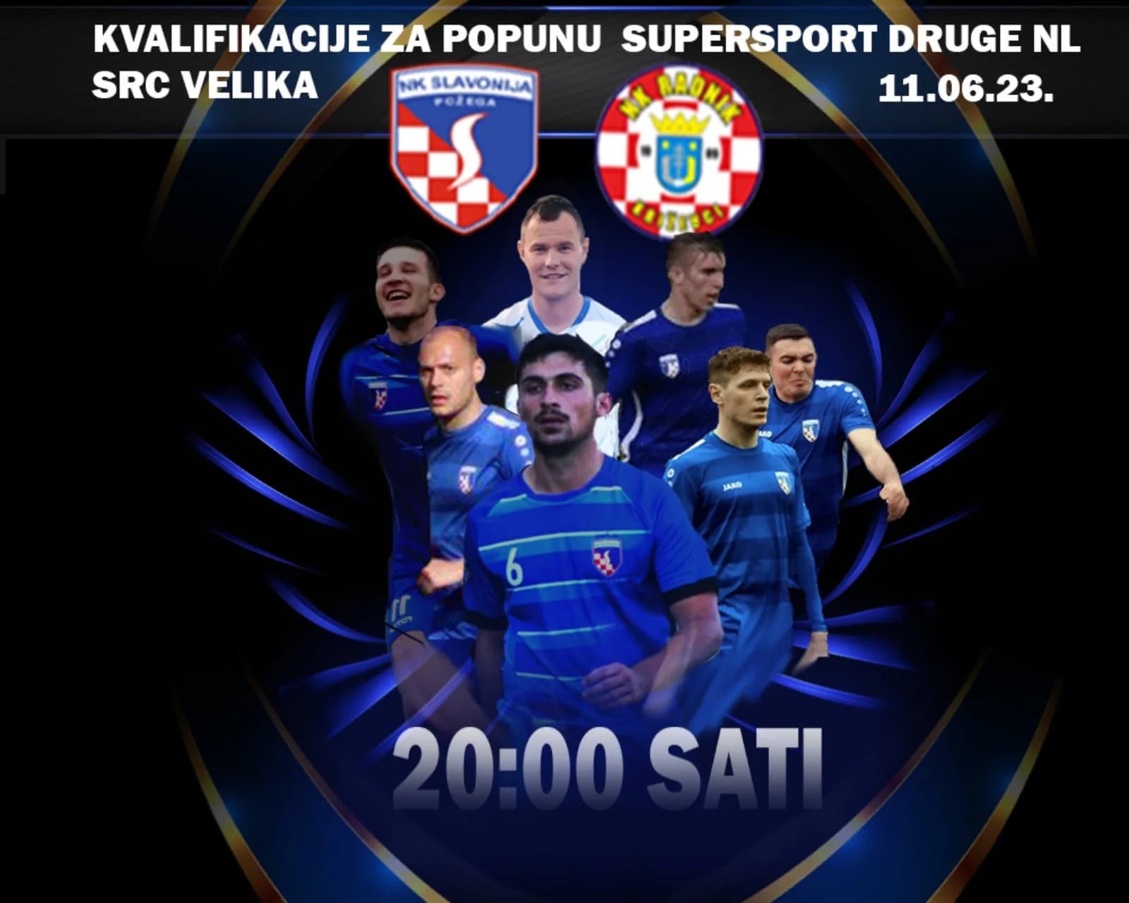 Velika sportska manifestacija u Velikoj: NK Slavonija u utrci za 2. nogometnu ligu - nedjelja 11.lipnja u 20 sati