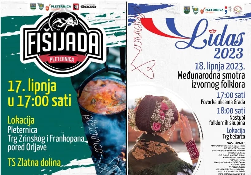 Pleternica očekuje dolazak brojnih gostiju na današnju Fišijadu i sutrašnju jubilarnu smotru folklora LIDAS