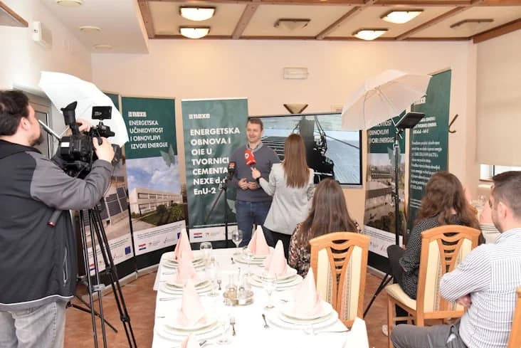 Održana novinarska konferencija „Energetska obnova i OIE u tvornici cementa NEXE d.d. – EnU-2”