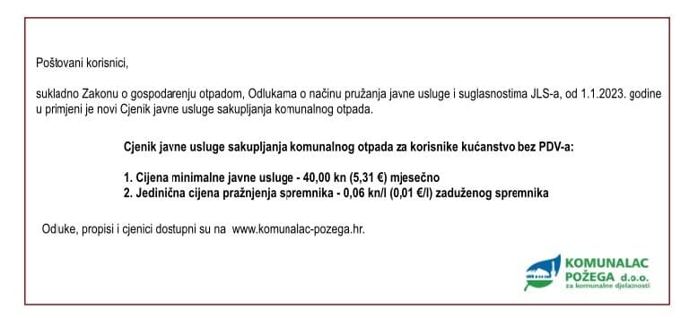 Nove cijene odvoza smeća: Građani koji odvajaju otpad imat će manje iznose na računima od onih koji ne odvajaju