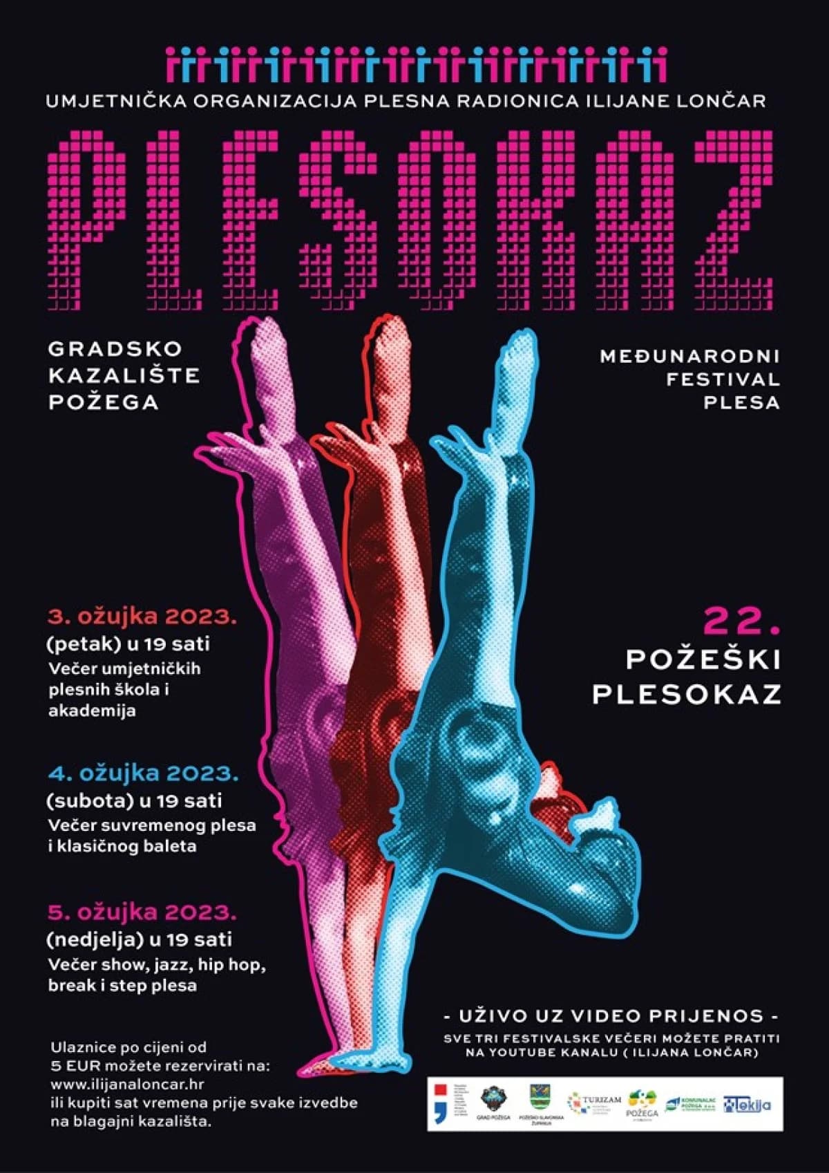 Od 3.ožujka 2023. godine 22. Požeški Plesokaz - Međunarodni festival plesa