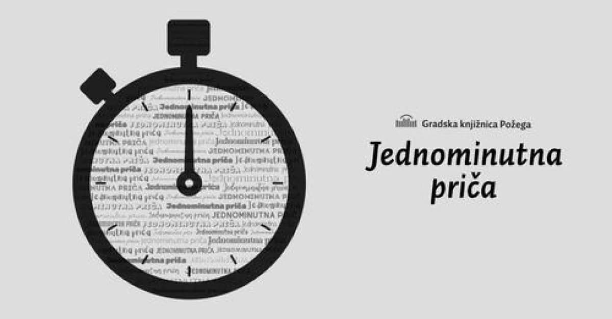 Gradska knjižnica Požega poziva građane na prvi Festival jednominutne priče