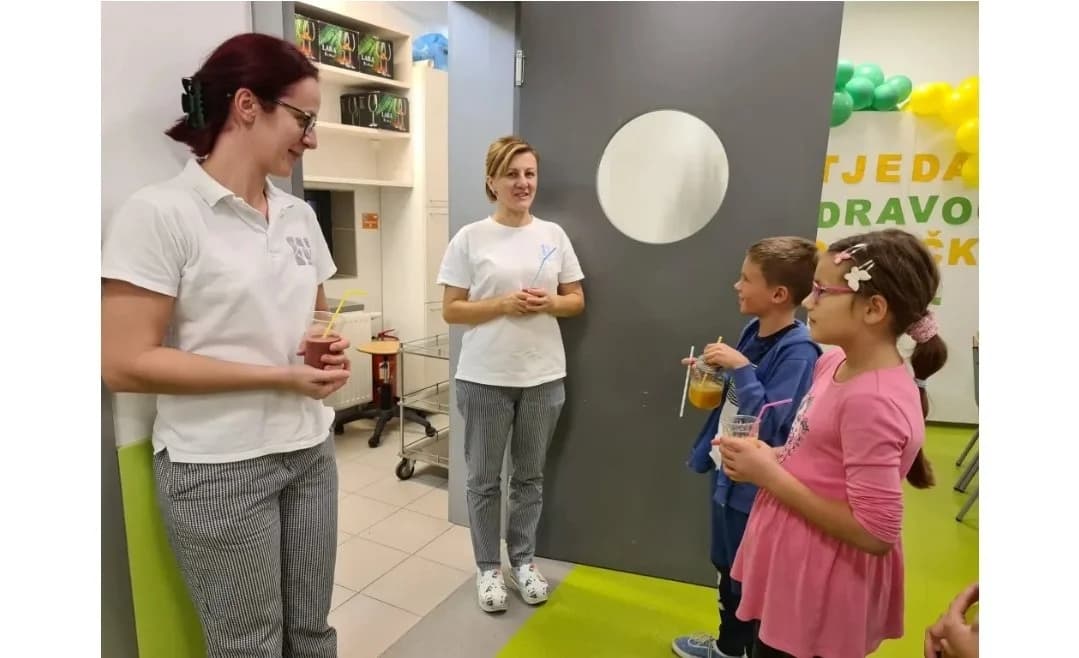 Tjedan školskog (zdravog) doručka u Katoličkoj osnovnoj školi:  Razgovor s kuharicama....
