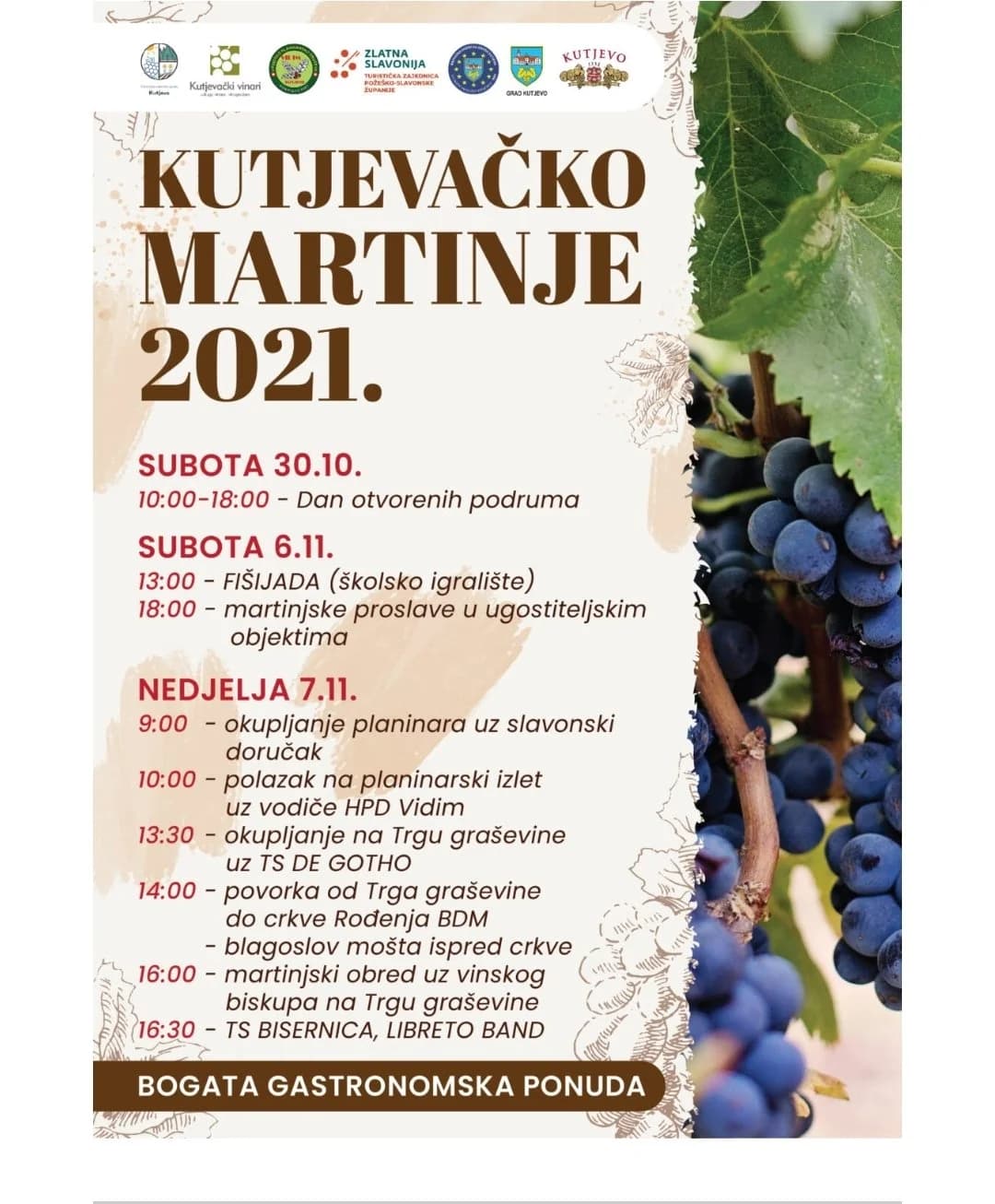 Kutjevačko Martinje 2021.: Tri dana bogata raznolikim sadržajem
