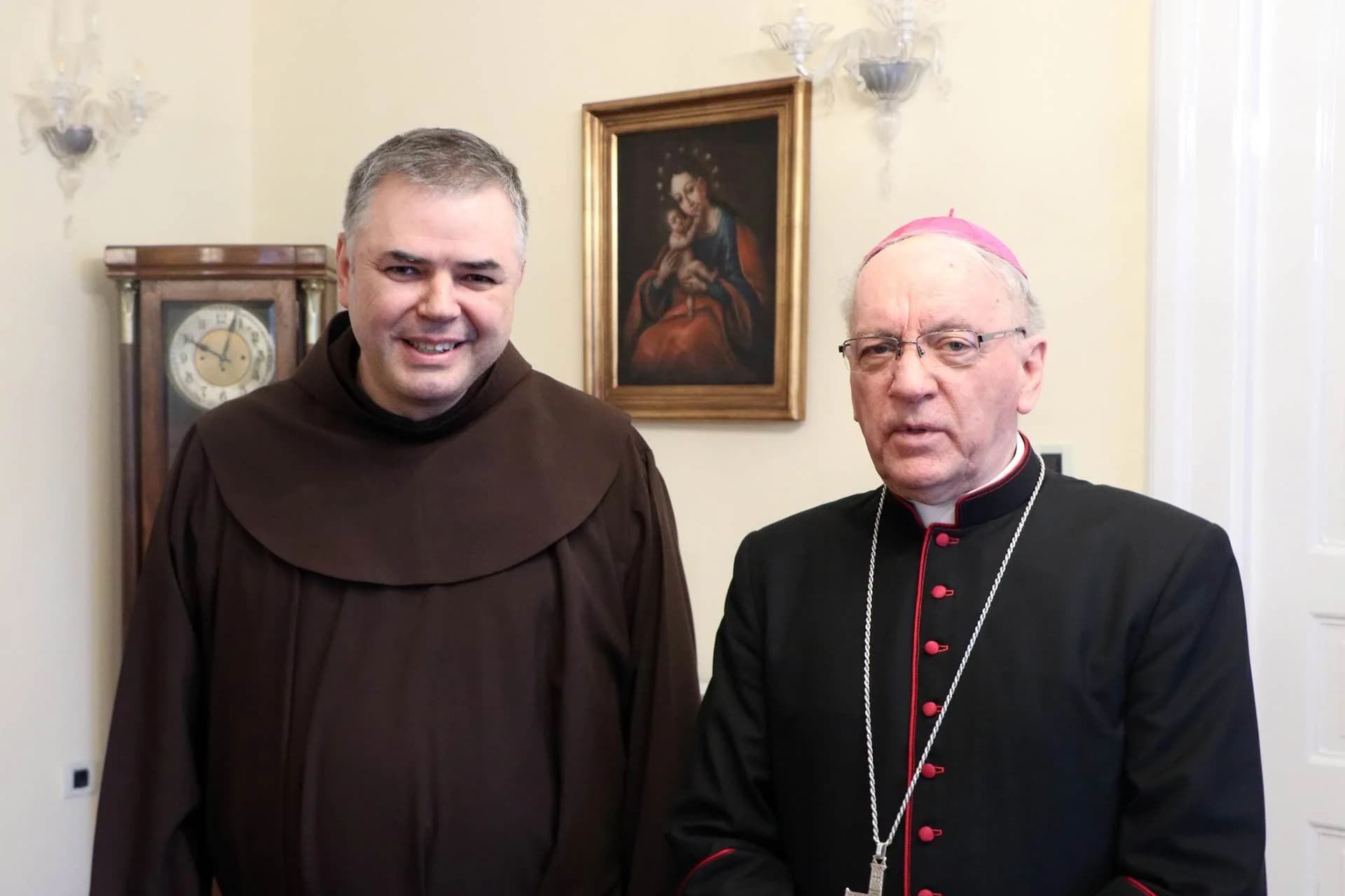 Susret provincijalnog ministra Hrvatske franjevačke provincije sv. Ćirila i Metoda fra Milana Krište i požeškog biskupa msgr.dr. Antuna Škvorčevića
