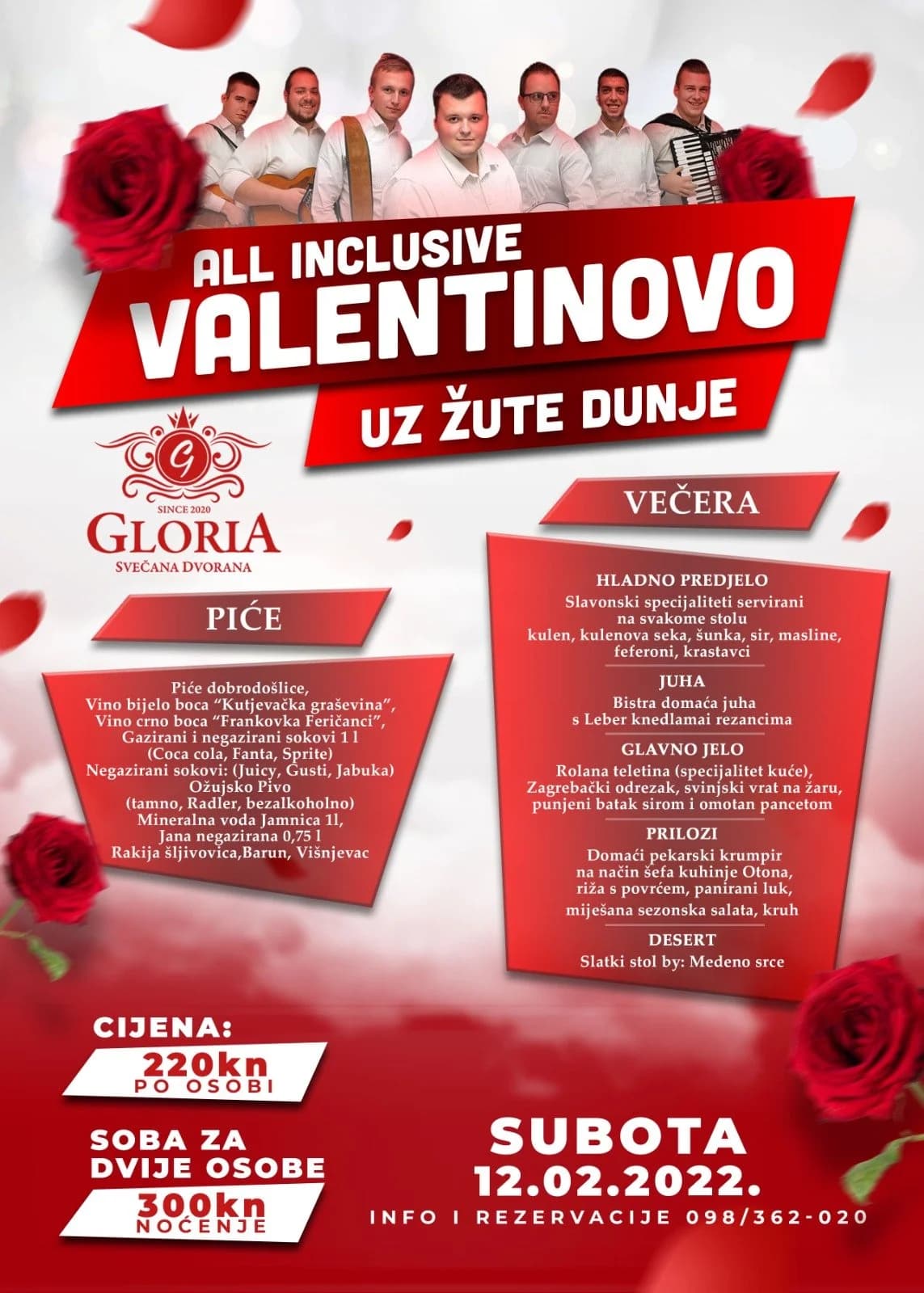 Valentinovo u Gloriji uz Žute dunje i bogatu gastronomsku ponudu