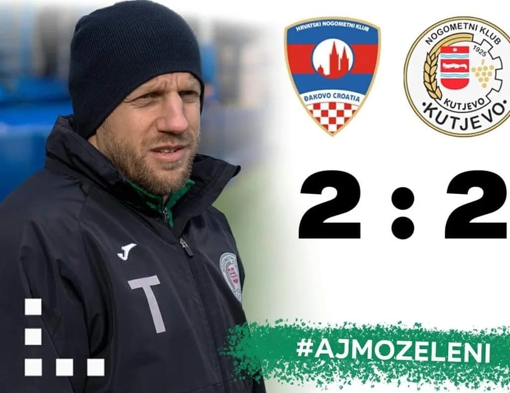 Neriješeno u Đakovu: HNK ĐAKOVO CROATIA - NK KUTJEVO 2 : 2