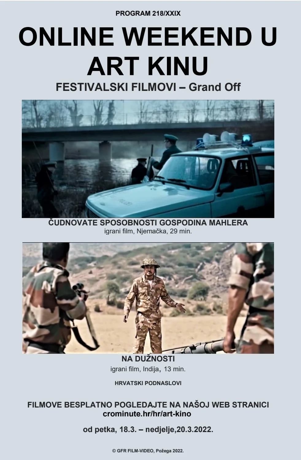 Pogledajte po jedan njemački i indijski igrani film