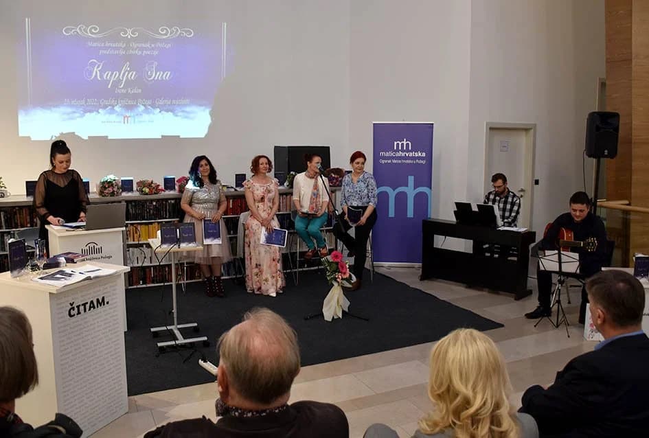 PROMOVIRANA DRUGA KNJIGA POEZIJE IRENE KALAN: „Kaplja sna je ona koja je dala život pjesmama ovoj zbirci“ /FOTOGALERIJA/