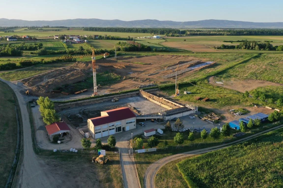 Napreduju radovi na Centralnom uređaju za pročišćavanje otpadnih voda u Vidovcima: Ukupna vrijednost investicije gotovo 83,5 milijuna kuna /FOTO-VIDEO/