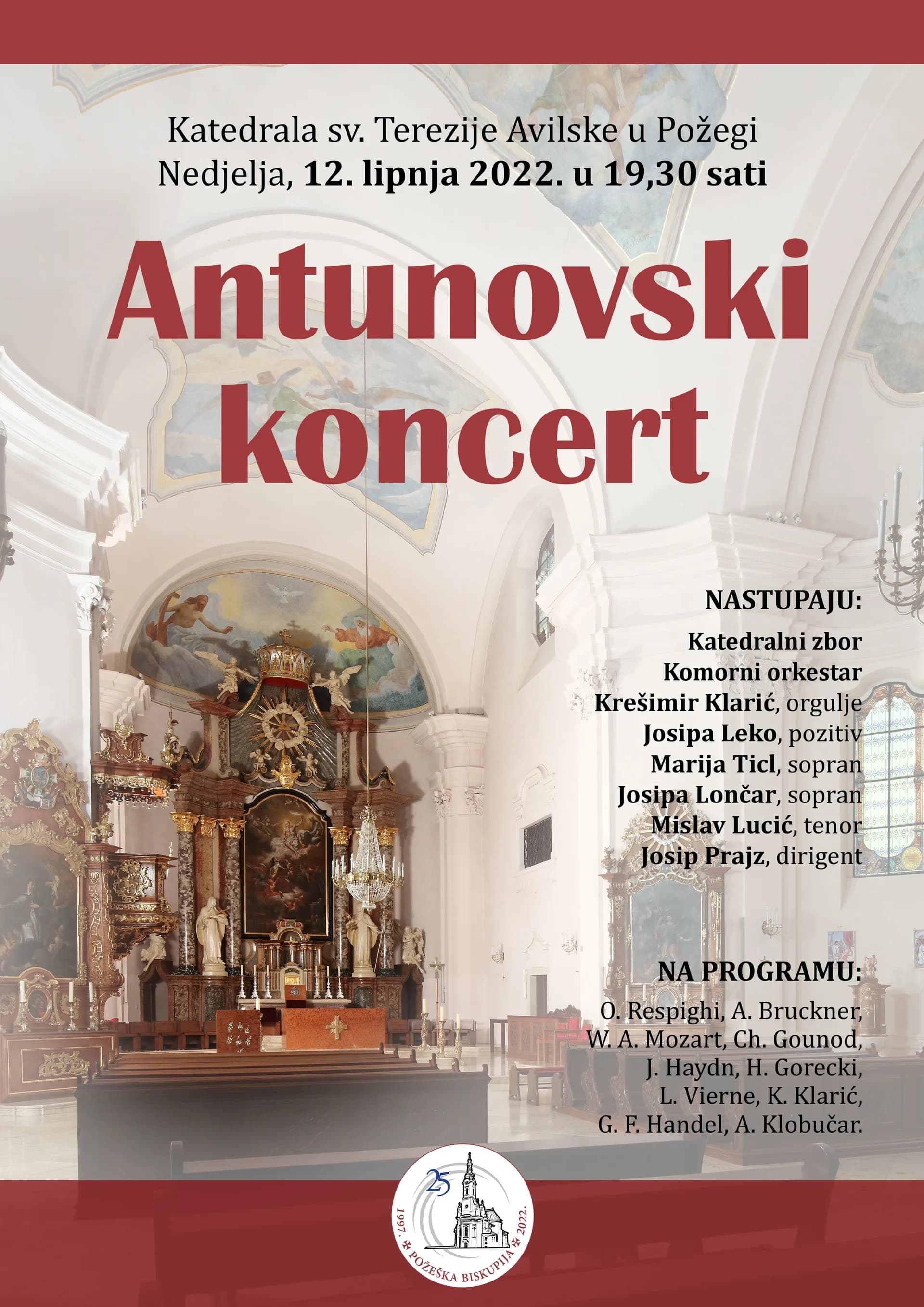 Antunovski koncert u požeškoj Katedrali