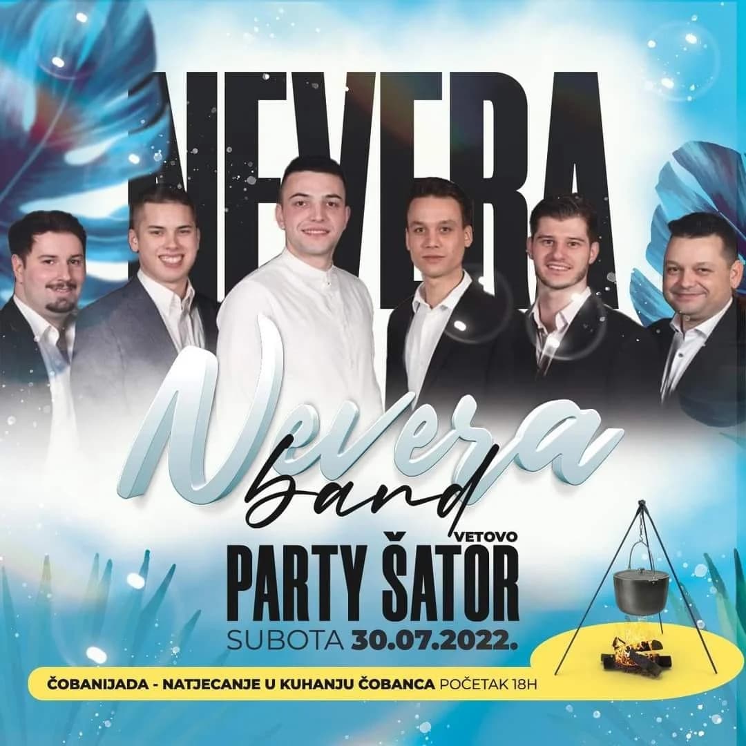 Ako ne znaš kuda ove subote poći u vetovački party šator na besplatan čobi dođi!