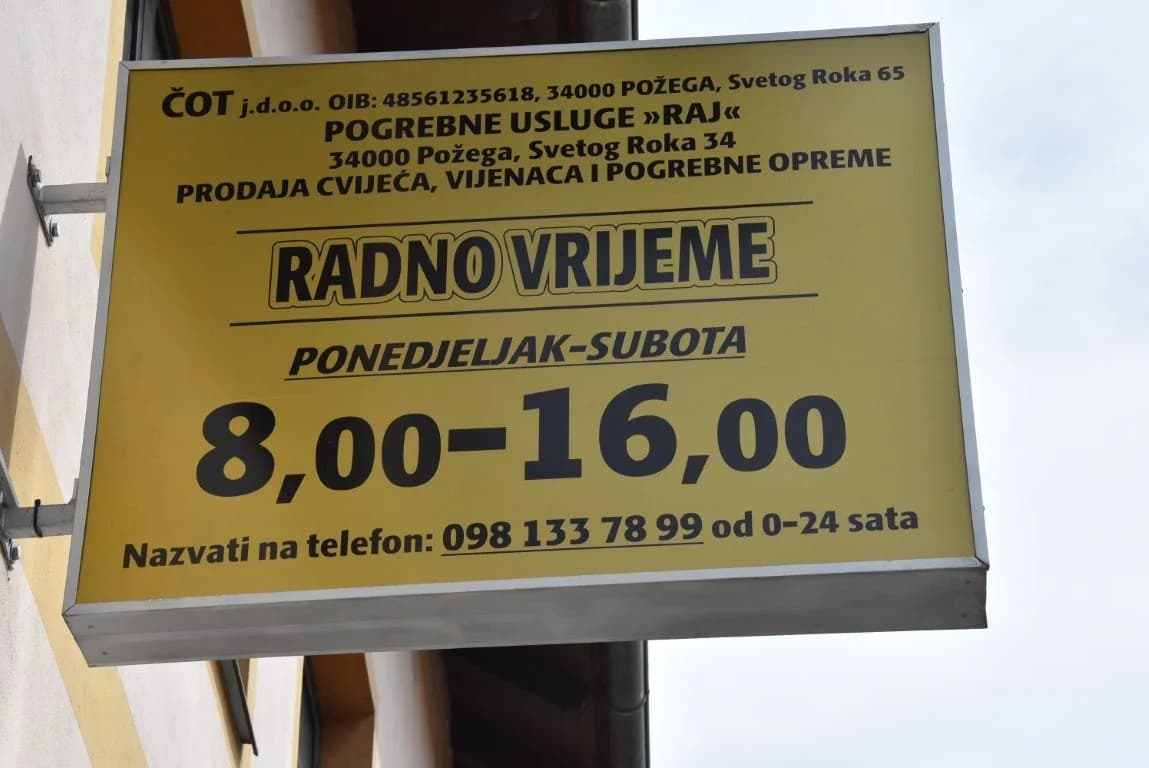 Pogrebne usluge Raj iz Požege sve organiziraju od prijevoza pokojnika i sahrane do karmina!