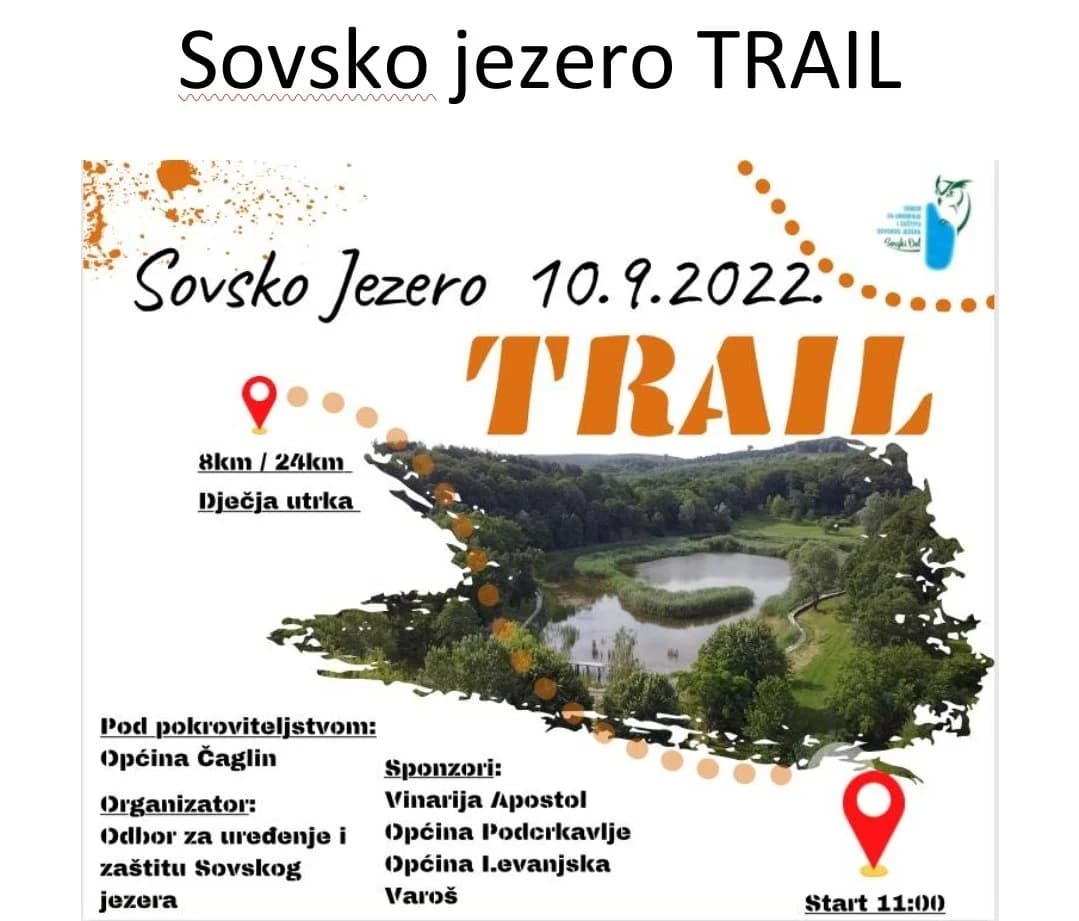Utrke po prirodi ove subote u okruženju Sovskog jezera mogu biti dobra terapija