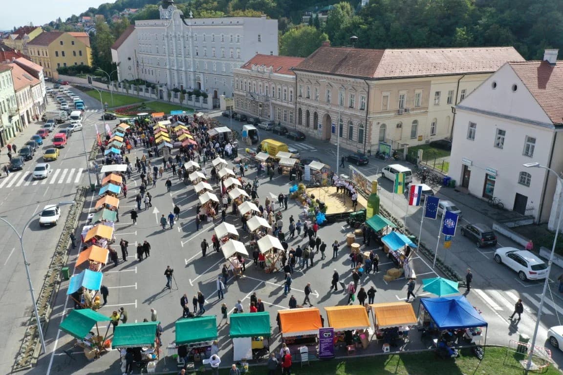 Pogled iz zraka na sajam AgroTour Slavonija