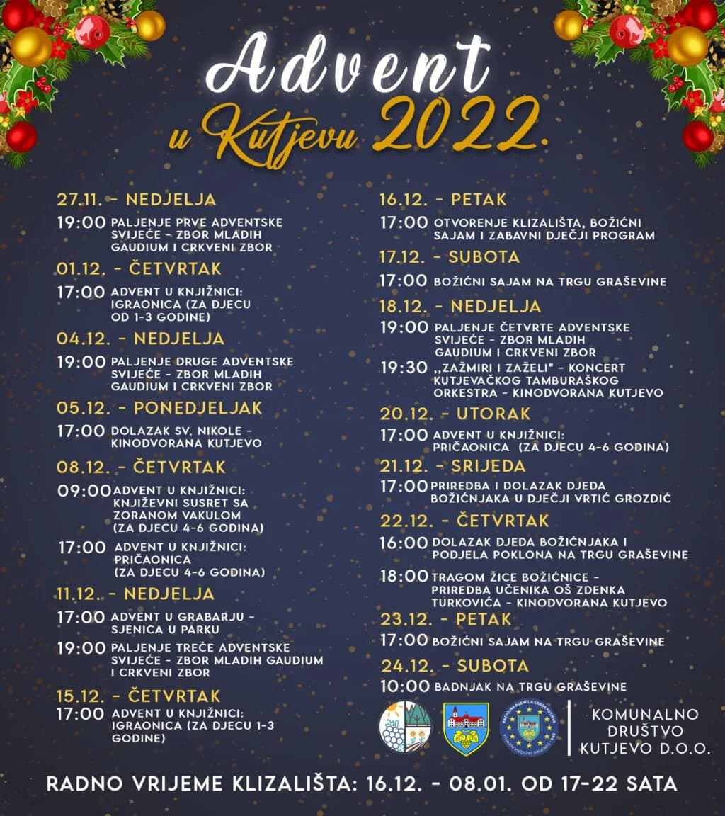 Bogat program Adventa u Kutjevu 2022.