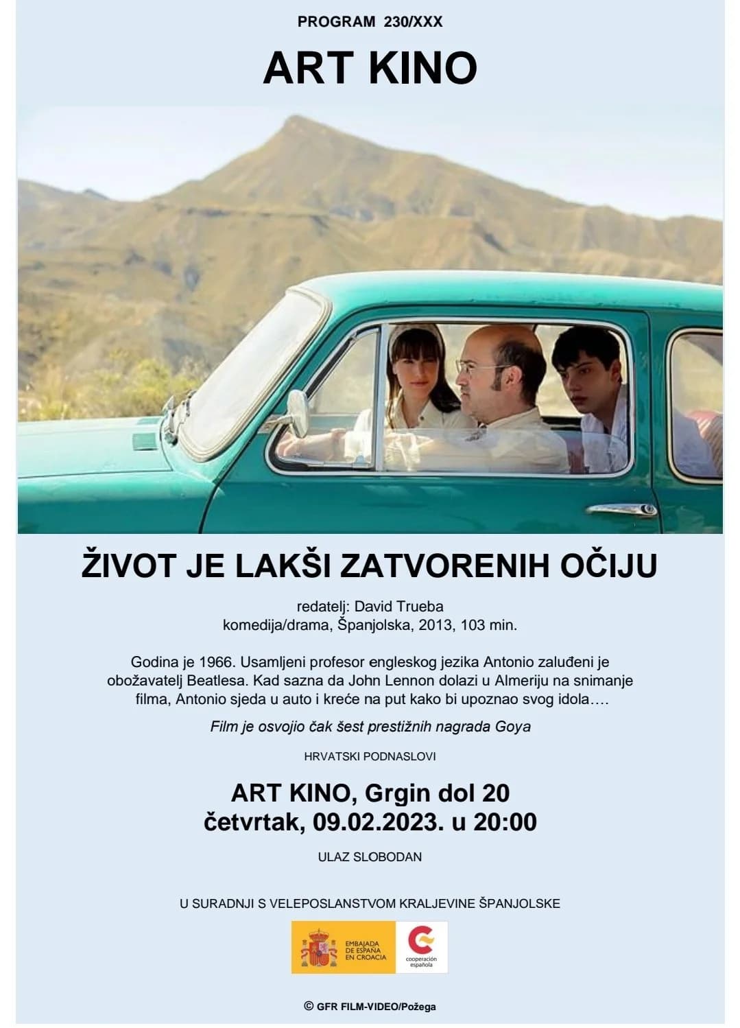 Art kino prikazuje zanimljiv i nagrađivan španjolski film
