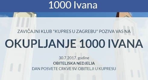 Tisuću Ivana među kojima i Požežani oborit će rekord imenjaka na jednom mjestu