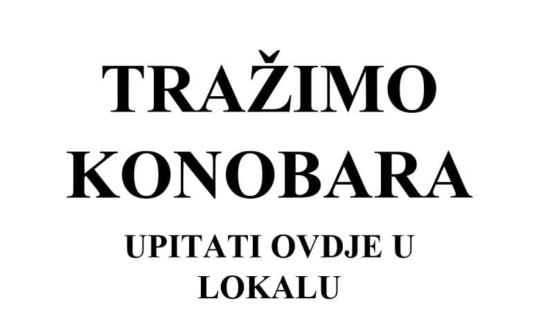 Konobare traže na sve strane, no njih ni za lijek